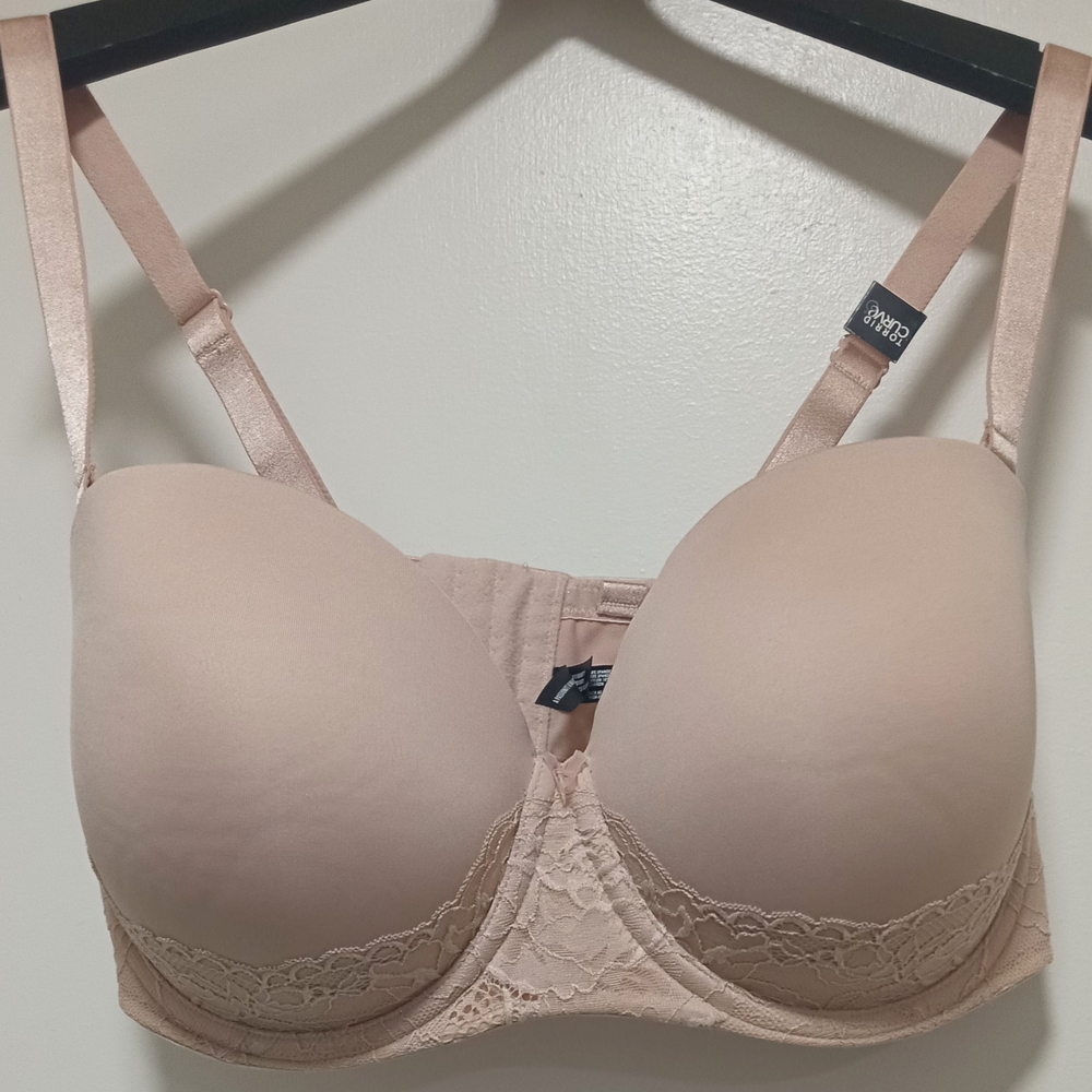 Tan Lace Underwire Bra
